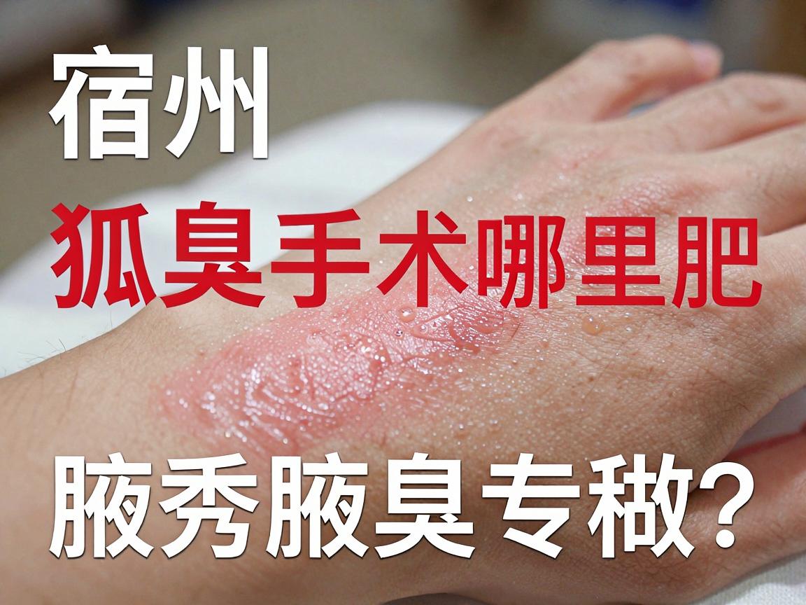 宿州狐臭手术哪里做？宿州本地医院与合肥腋秀腋臭专科的深度对比