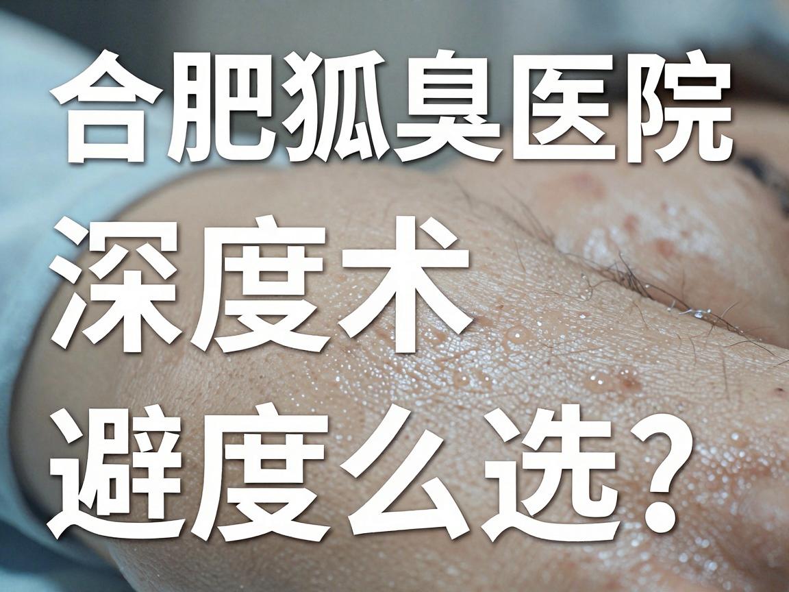 合肥狐臭净手术医院怎么选？这3家合肥狐臭医院深度对比，避开套路！