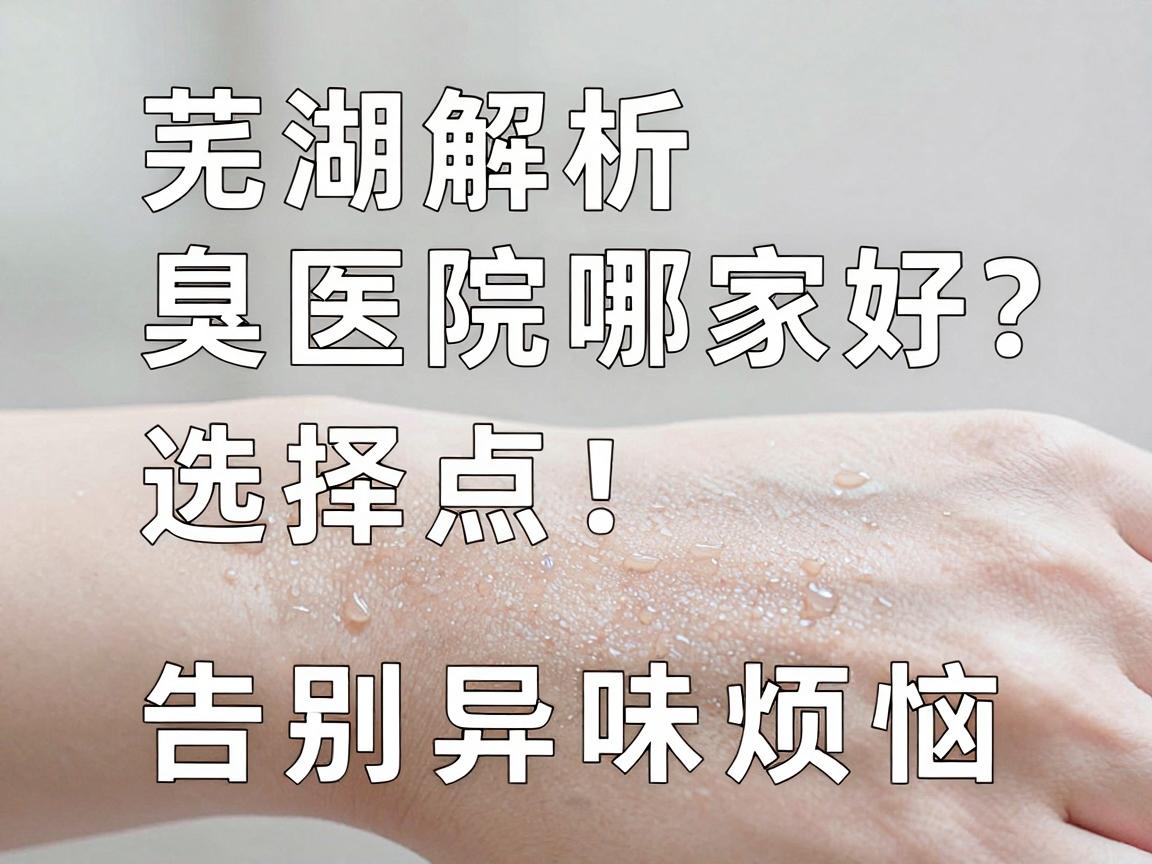 芜湖腋臭医院哪家好？专业解析芜湖腋臭医院选择要点，告别异味烦恼