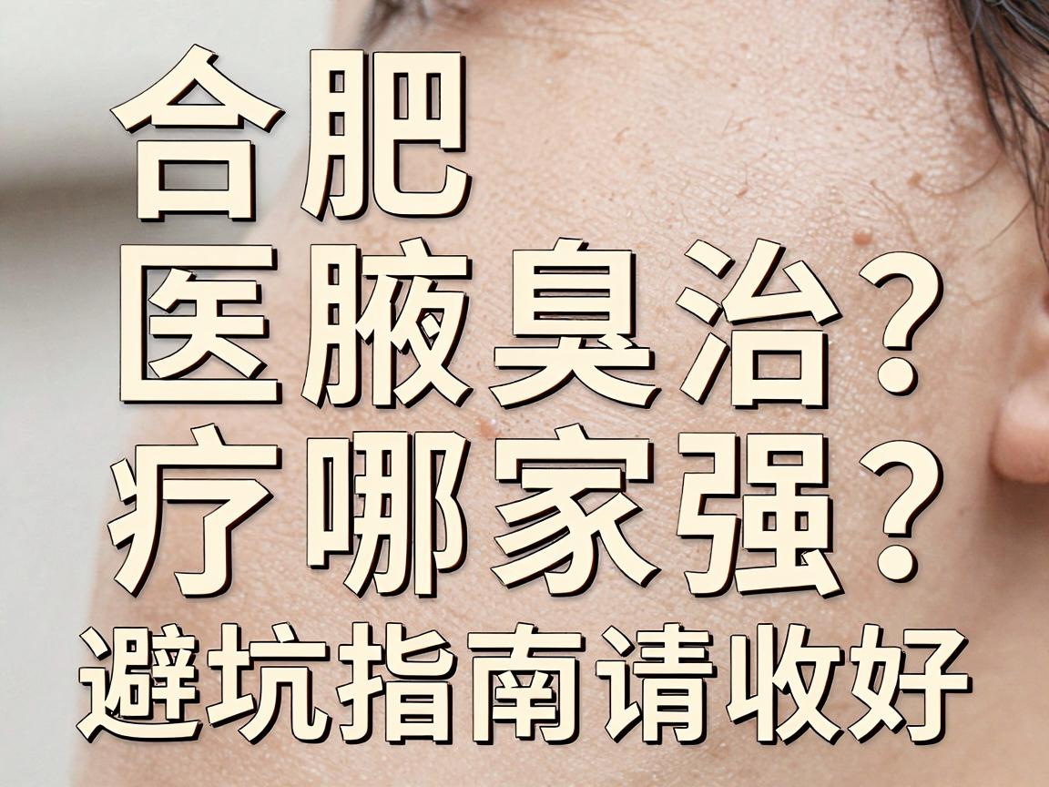 合肥腋臭医院怎么选？合肥腋臭治疗哪家强？这份避坑指南请收好