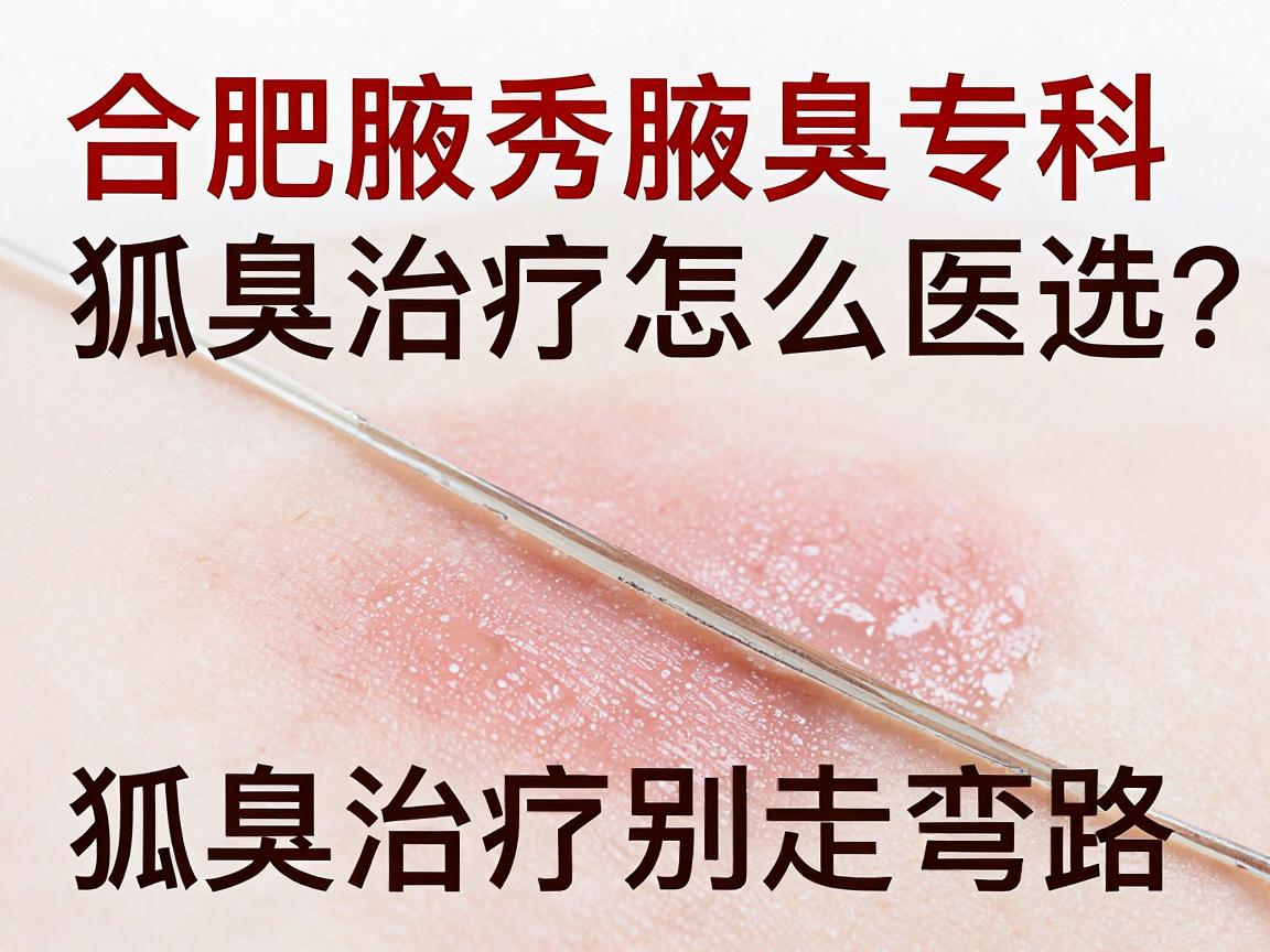 合肥狐臭治疗医院怎么选？合肥腋秀腋臭专科，狐臭治疗别走弯路