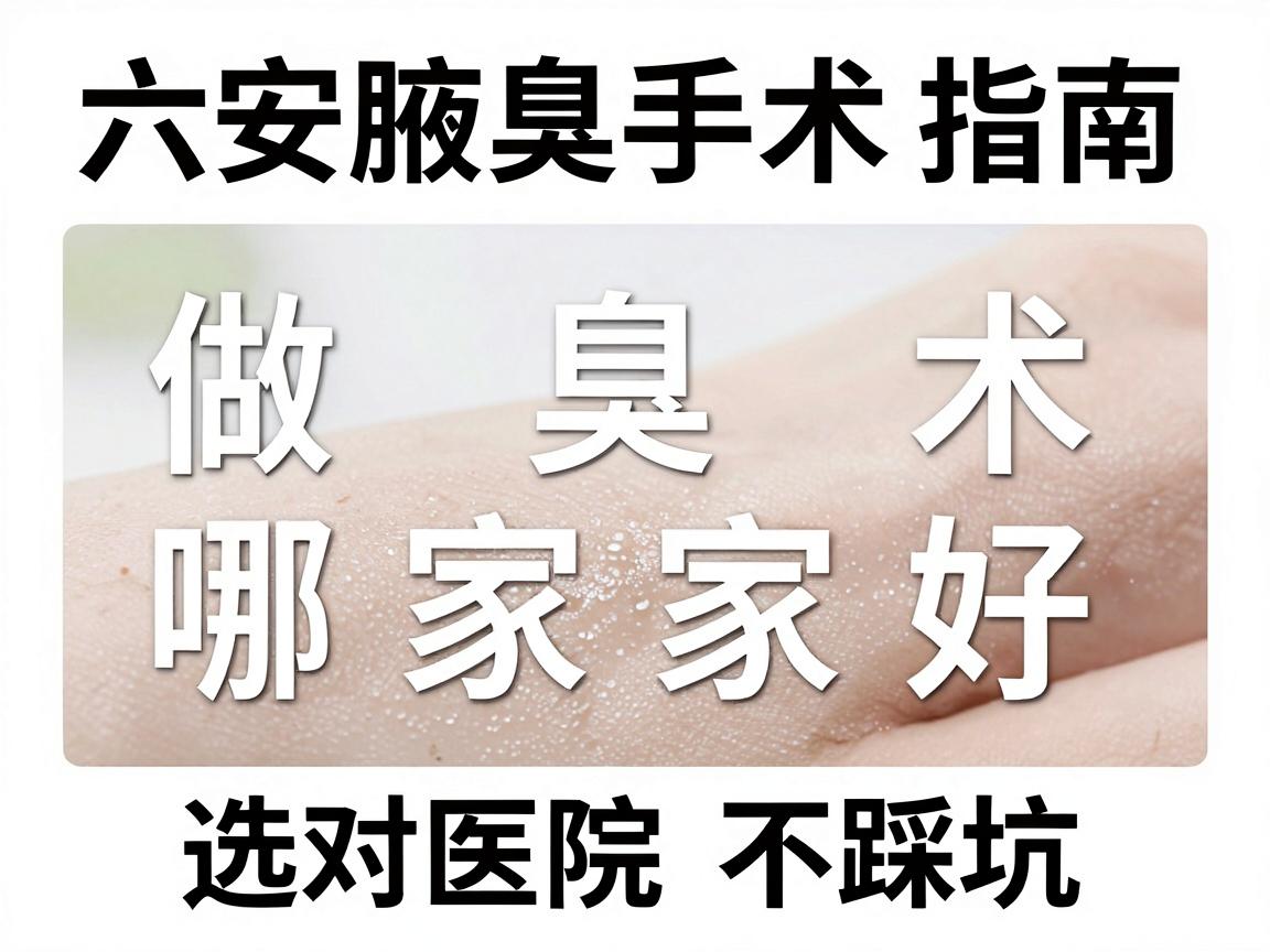 六安做腋臭手术哪家好？六安腋臭手术对比指南，选对医院不踩坑