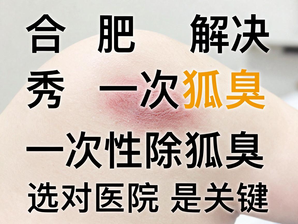 合肥腋秀一次解决狐臭，一次性除狐臭，选对医院是关键