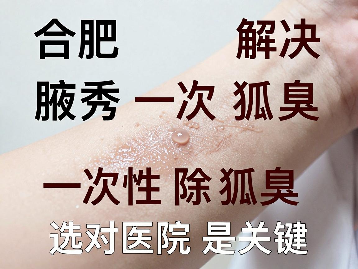 合肥腋秀一次解决狐臭，一次性除狐臭，选对医院是关键