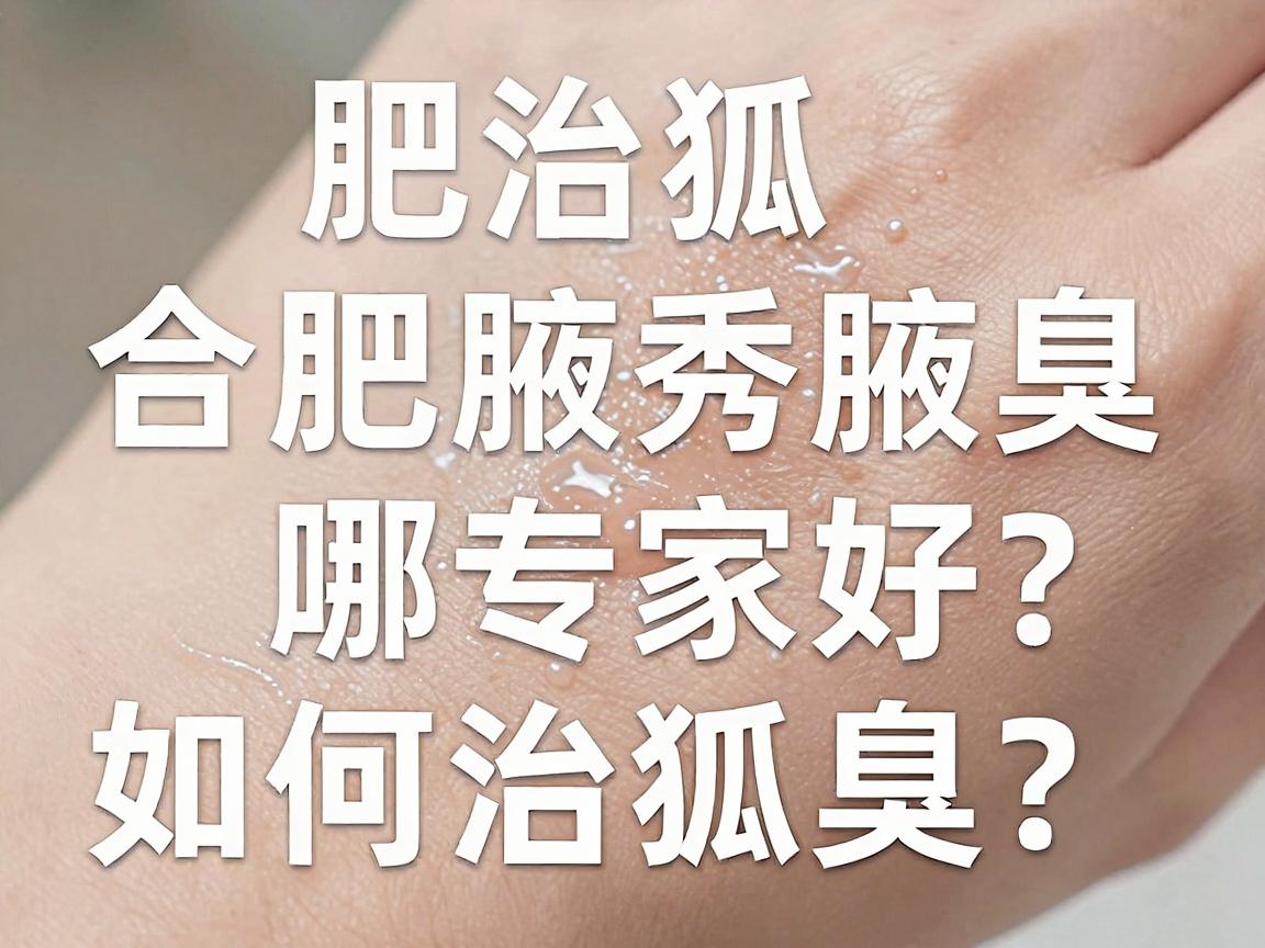 合肥治狐臭医院哪家好？合肥腋秀腋臭专科如何治狐臭？看完这篇不纠结