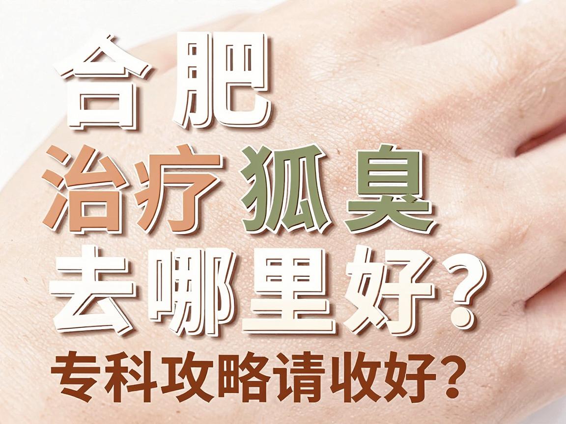 合肥治疗狐臭去哪里好？这份合肥腋臭专科攻略请收好