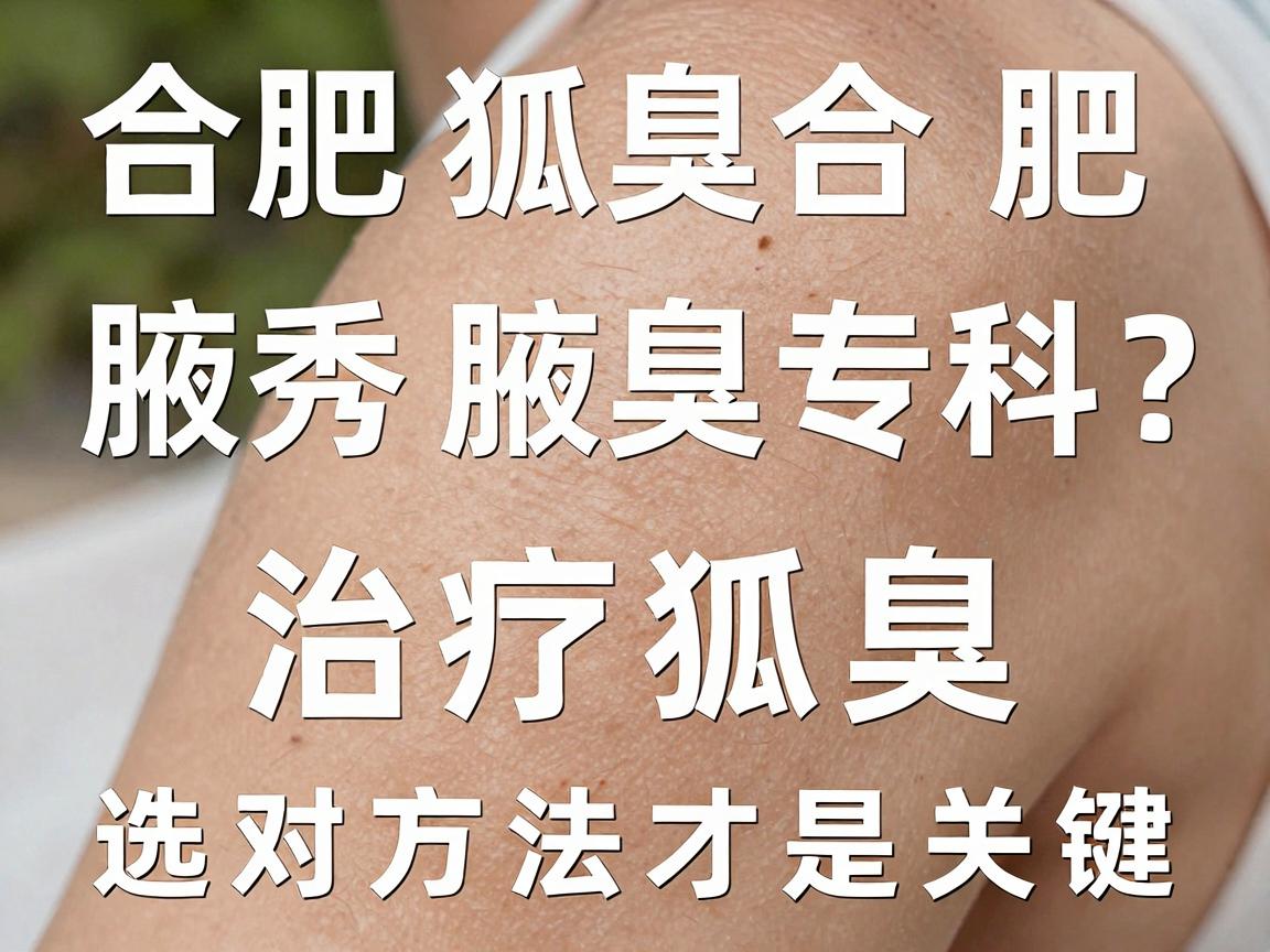 狐臭合肥那里治疗最好？合肥腋秀腋臭专科，治疗狐臭，选对方法才是关键