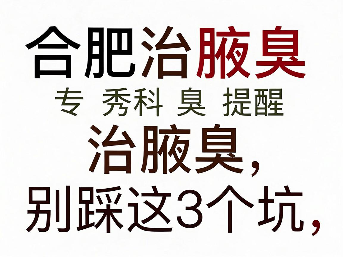 合肥治腋臭医院怎么选？合肥腋秀腋臭专科提醒，治腋臭，别踩这3个坑