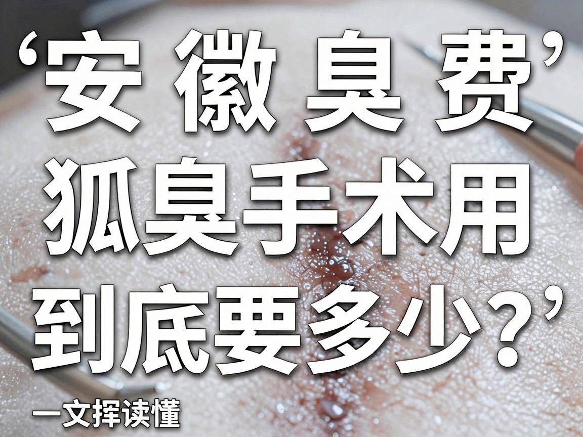 安徽狐臭手术费用大揭秘，狐臭手术费用到底要多少？一文读懂安徽狐臭手术费用全流程