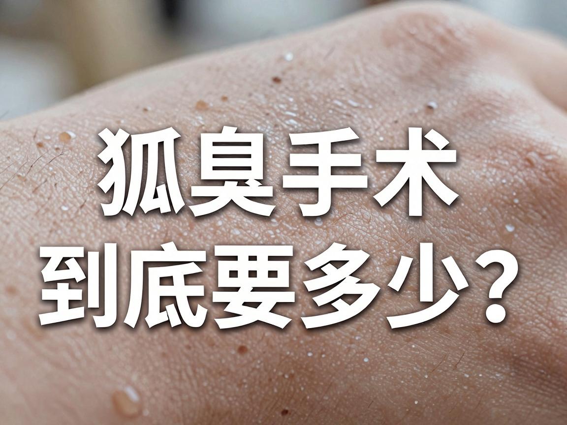 安徽狐臭手术费用大揭秘，狐臭手术费用到底要多少？一文读懂安徽狐臭手术费用全流程