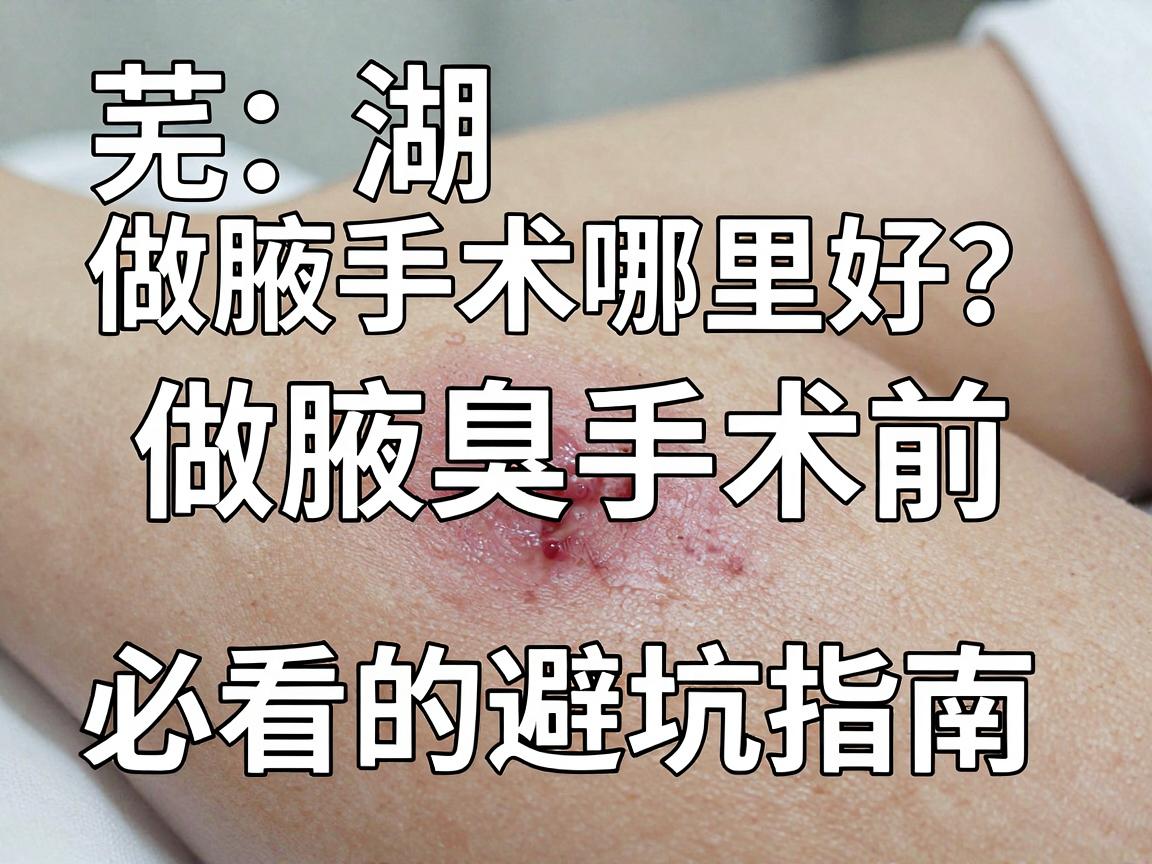 芜湖做腋臭手术哪里好？做腋臭手术前必看的避坑指南
