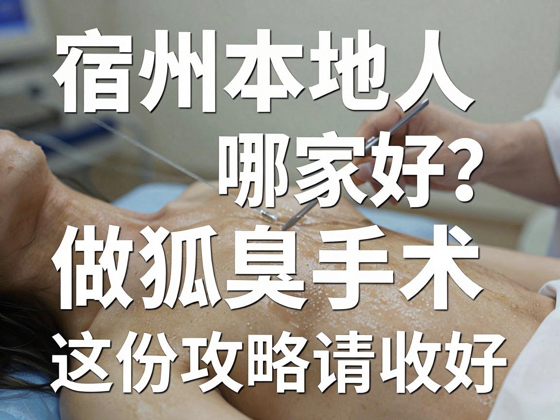宿州狐臭手术哪家好？宿州本地人做狐臭手术，这份攻略请收好