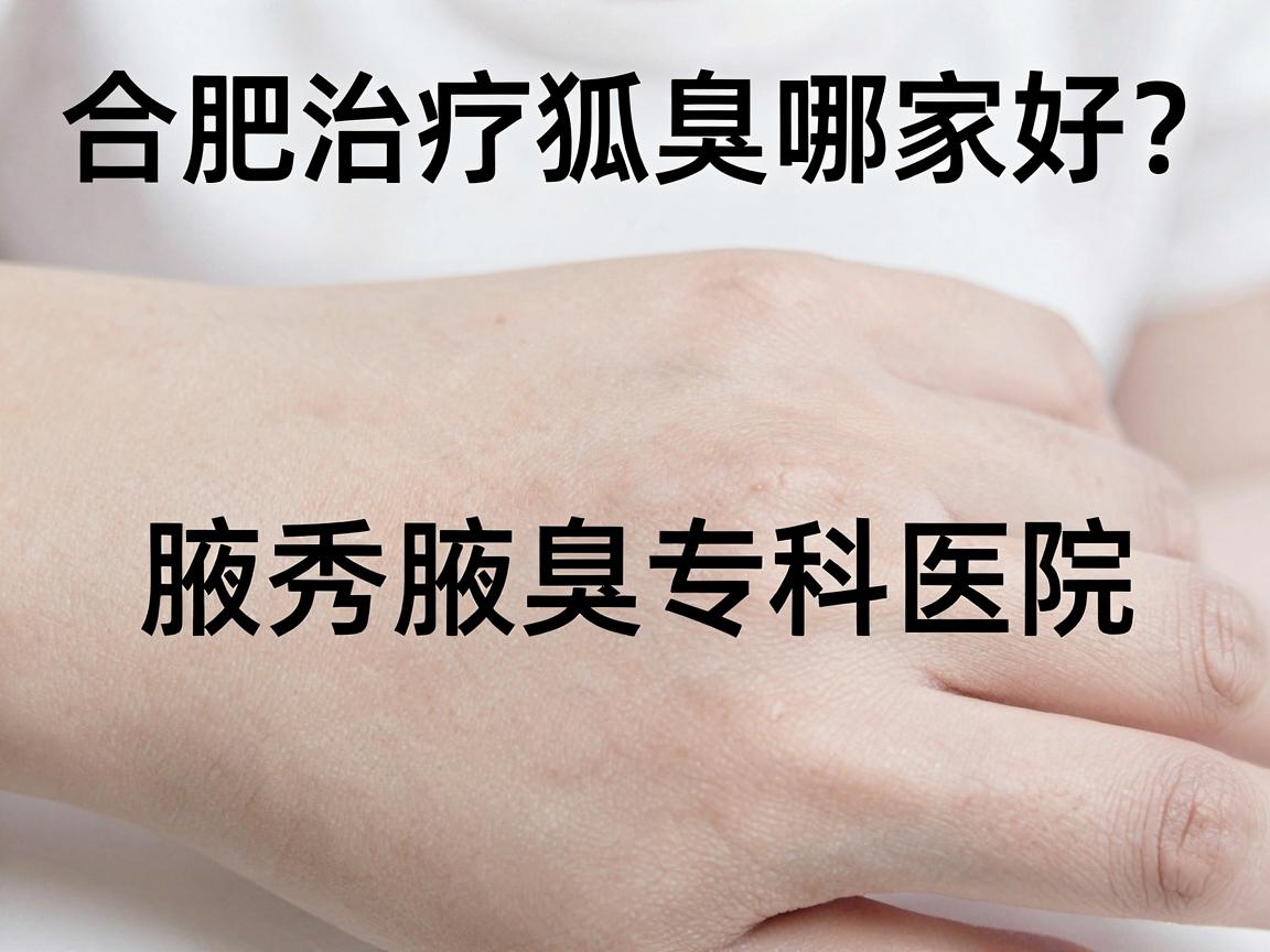 合肥治疗狐臭哪家好？合肥腋秀腋臭专科医院，专业解决狐臭问题