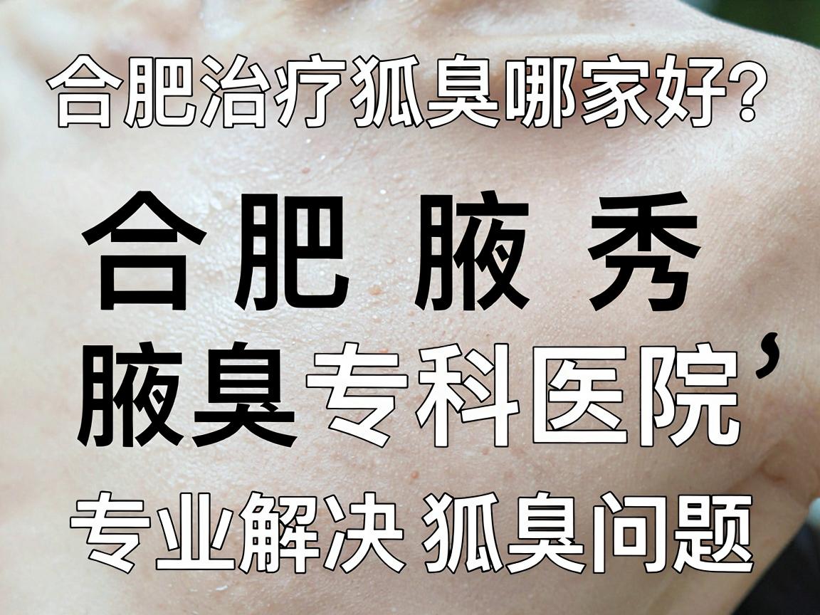合肥治疗狐臭哪家好？合肥腋秀腋臭专科医院，专业解决狐臭问题