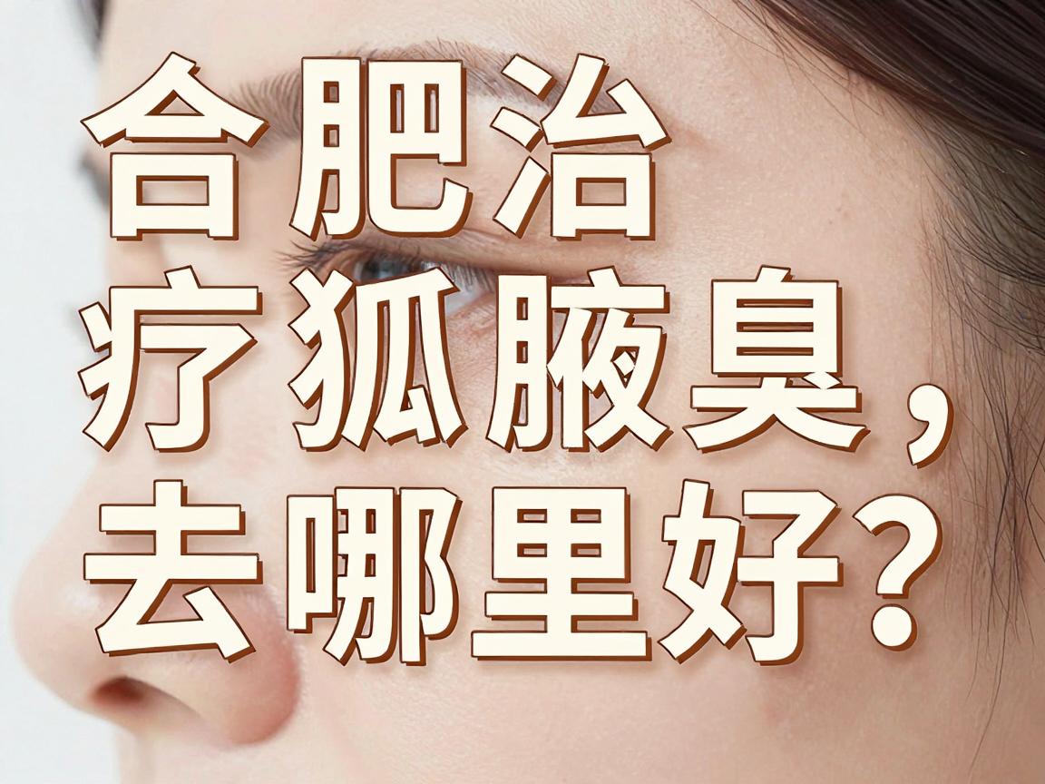 合肥治疗狐臭去哪里好？合肥专业治腋臭，这几家机构值得一看
