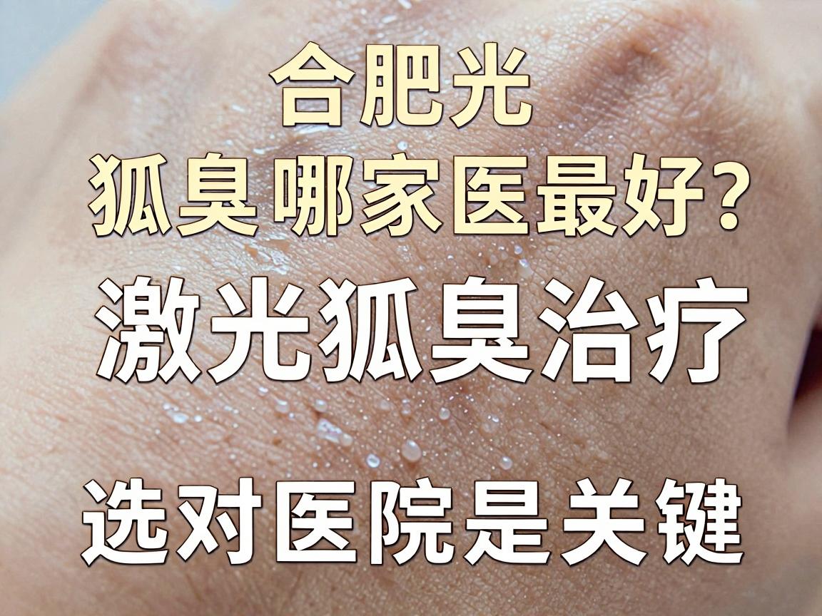 合肥激光狐臭哪家医院最好？激光狐臭治疗，选对医院是关键