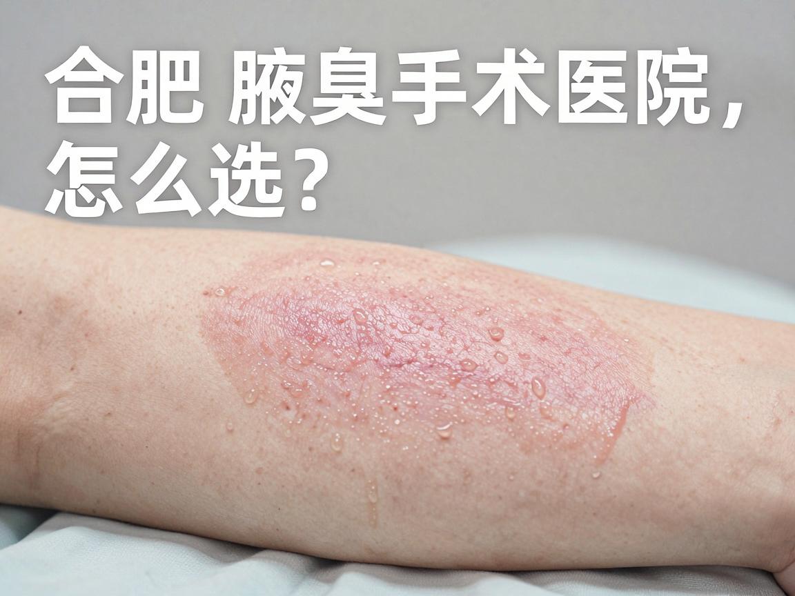合肥腋臭手术医院怎么选？选对腋臭手术医院，告别腋臭烦恼
