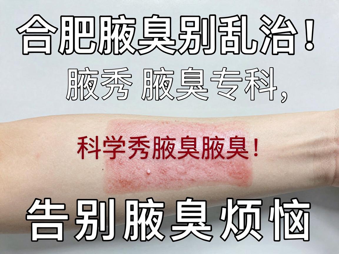 合肥腋臭别乱治！腋秀腋臭专科，科学祛腋臭，告别腋臭烦恼