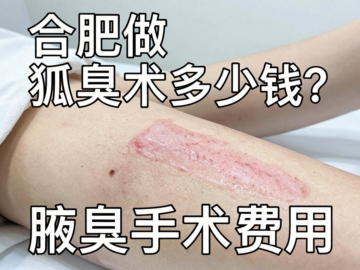合肥做狐臭手术多少钱？细说腋臭手术费用，别让价格臭了心