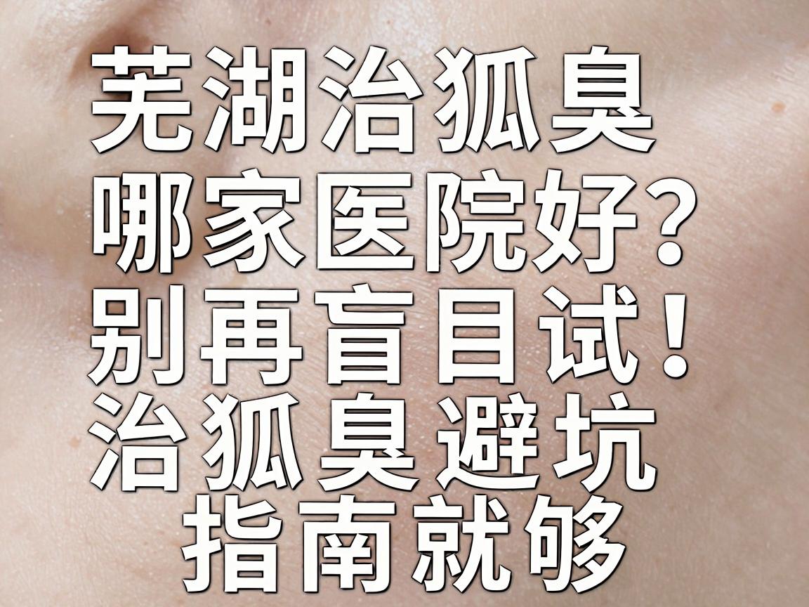 芜湖治狐臭哪家医院好？别再盲目试，看这篇治狐臭避坑指南就够