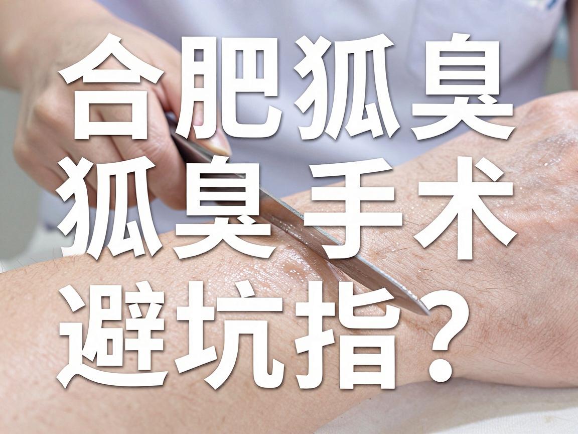 合肥切狐臭医院怎么选？合肥狐臭手术医院避坑指南