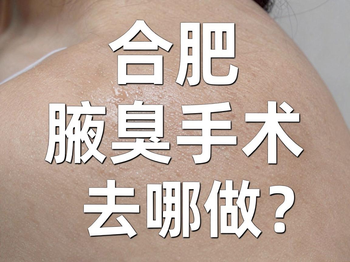 合肥腋臭手术去哪做？合肥正规医院腋臭手术全攻略