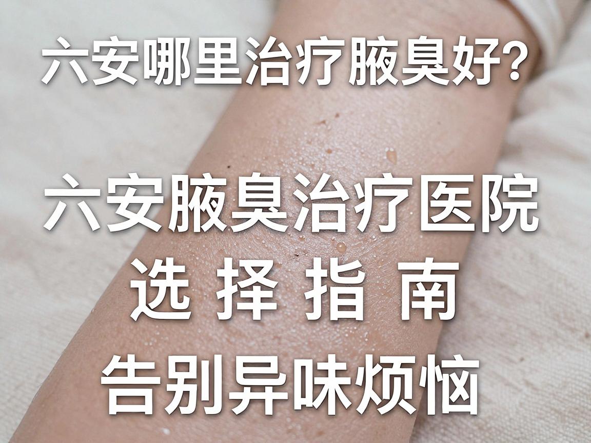 六安哪里治疗腋臭好？六安腋臭治疗医院选择指南，告别异味烦恼