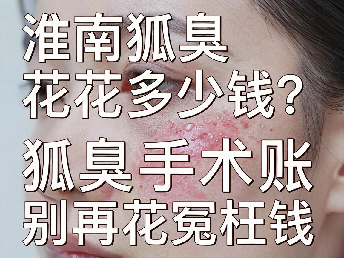 淮南狐臭手术花多少钱？算清这笔狐臭手术账，别再花冤枉钱