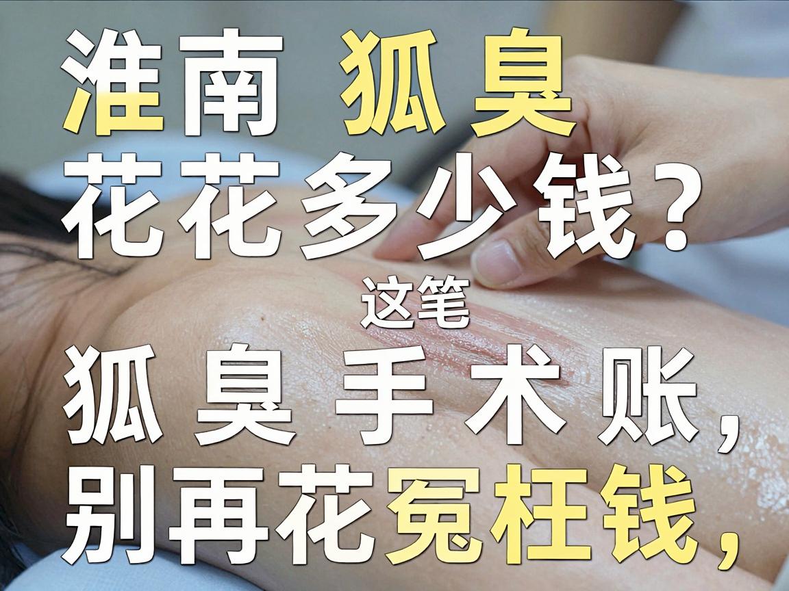 淮南狐臭手术花多少钱？算清这笔狐臭手术账，别再花冤枉钱
