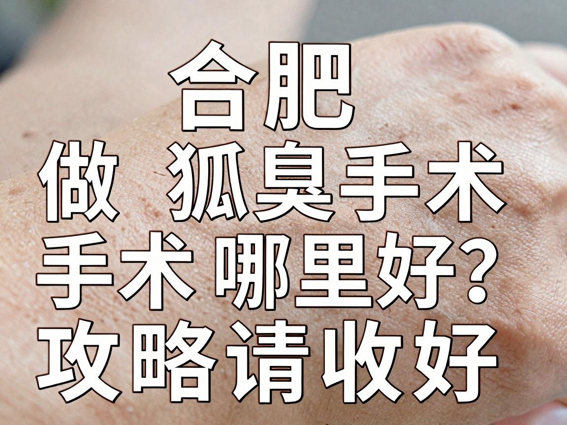 合肥做狐臭手术哪里好？这份合肥狐臭手术攻略请收好