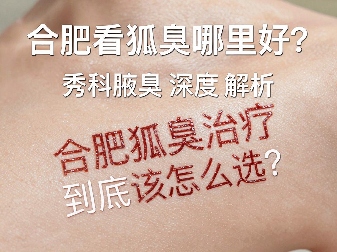 合肥看狐臭哪里好？合肥腋秀腋臭专科深度解析，合肥狐臭治疗到底该怎么选？