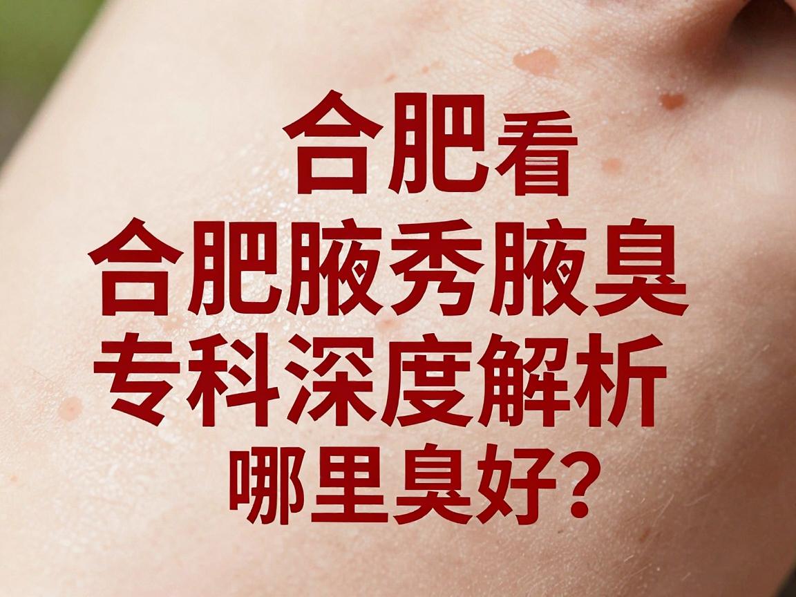 合肥看狐臭哪里好？合肥腋秀腋臭专科深度解析，合肥狐臭治疗到底该怎么选？