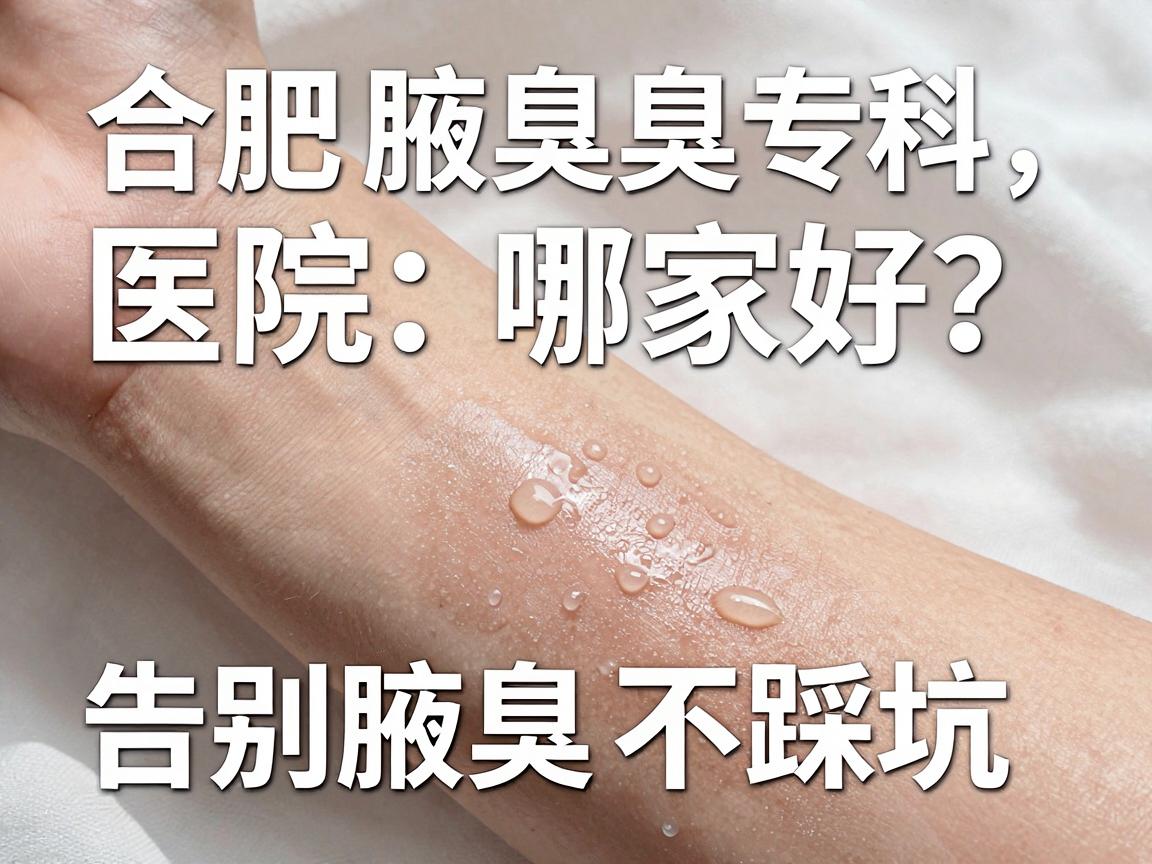 合肥腋臭医院哪家好？选对腋臭专科，告别腋臭不踩坑