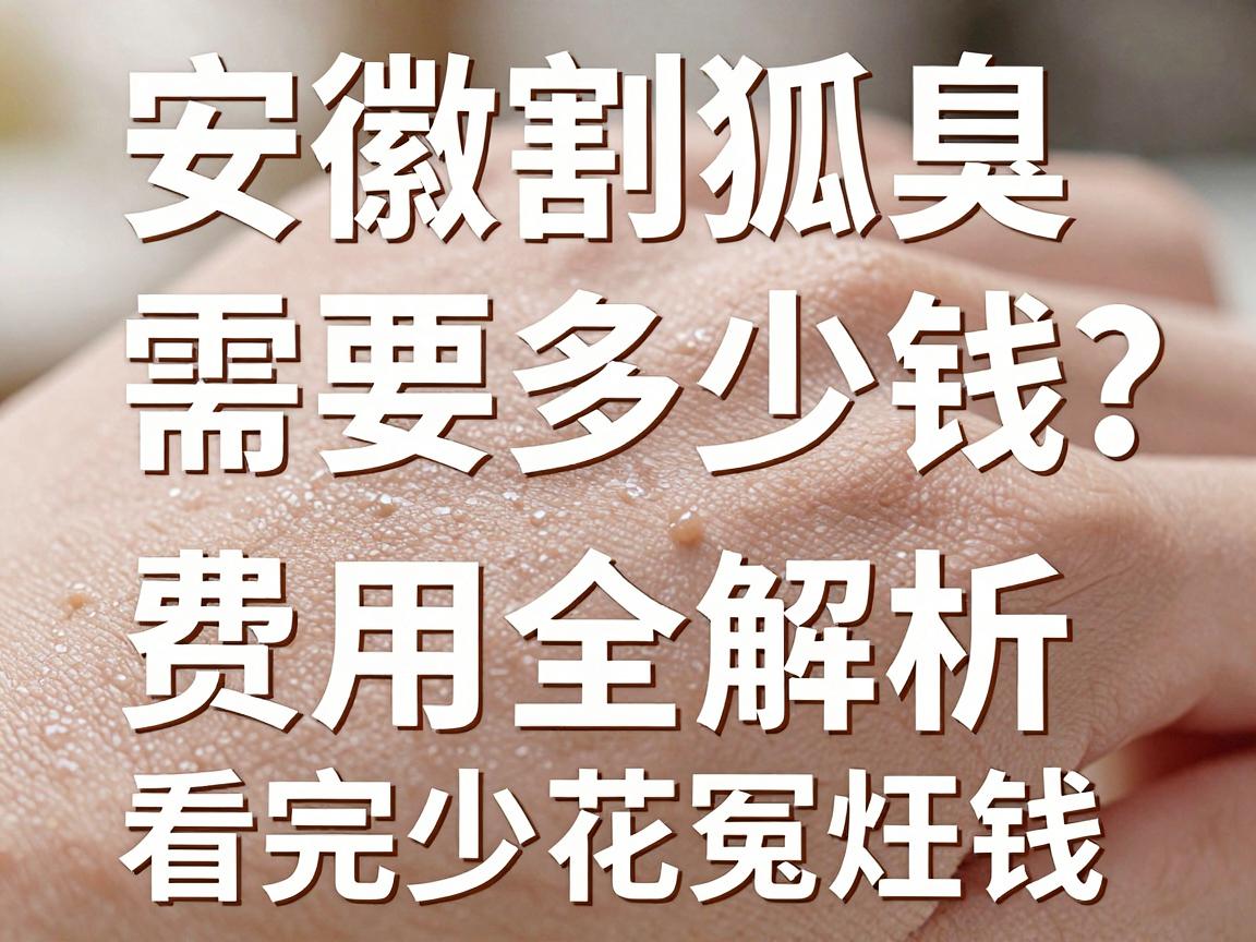 安徽割狐臭需要多少钱？安徽割狐臭费用全解析，看完少花冤枉钱