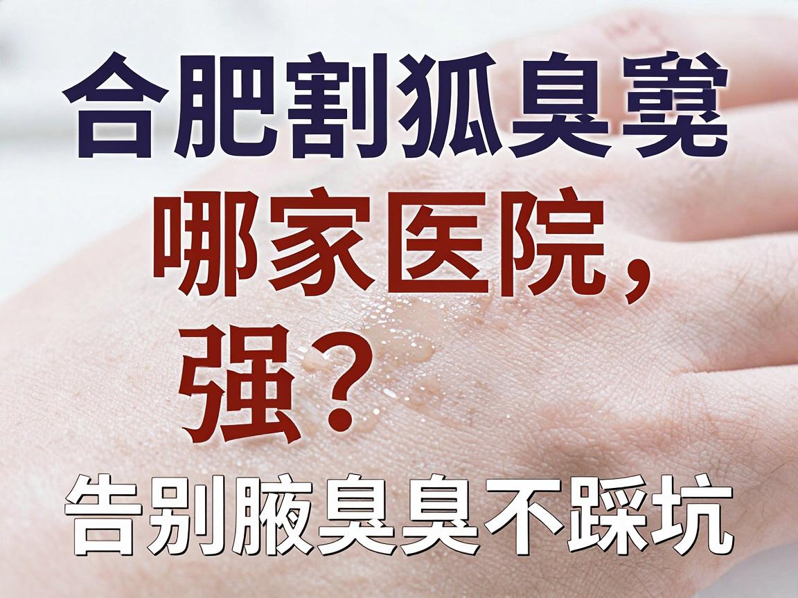 合肥割狐臭哪家医院强？选对医院，告别腋臭不踩坑