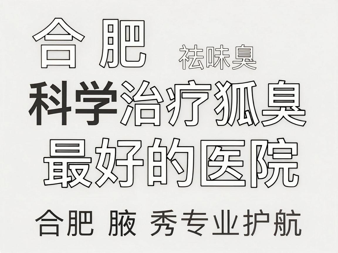 合肥治疗狐臭最好的医院，科学祛味选对医院，合肥腋秀专业护航