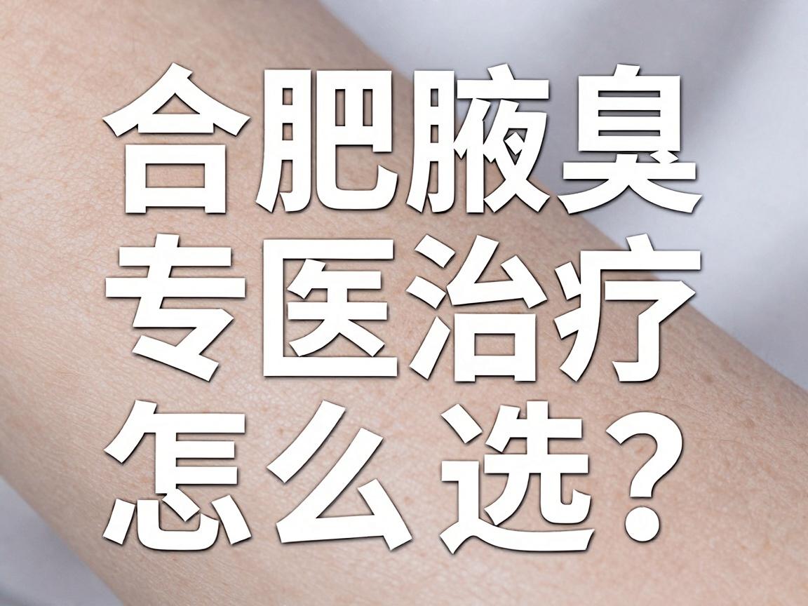 合肥腋臭治疗医院怎么选？合肥腋臭专科医院真实测评来了