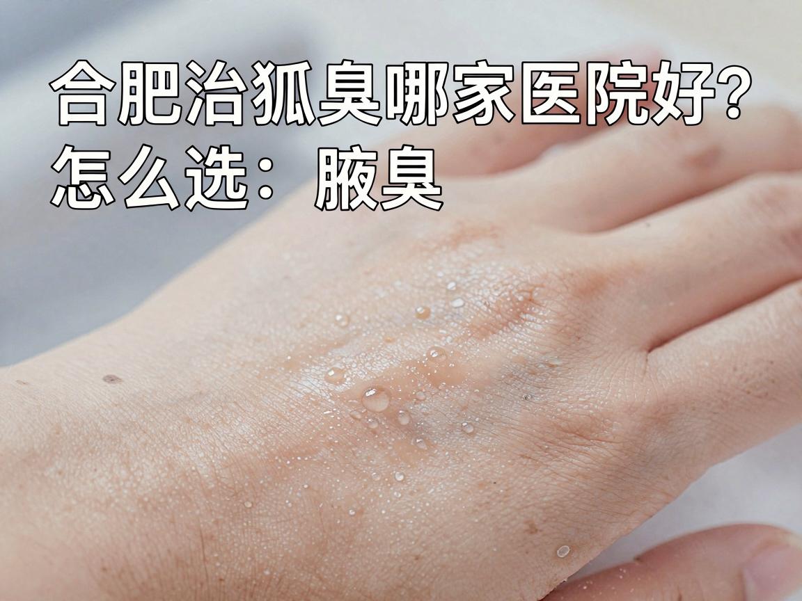 合肥治狐臭哪家医院好？专业解析合肥腋臭医院怎么选，告别腋臭困扰
