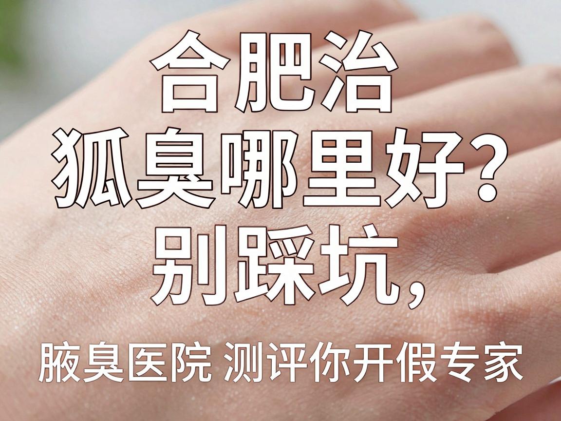 合肥治狐臭哪里好？别踩坑，这篇腋臭医院测评帮你避开假专家