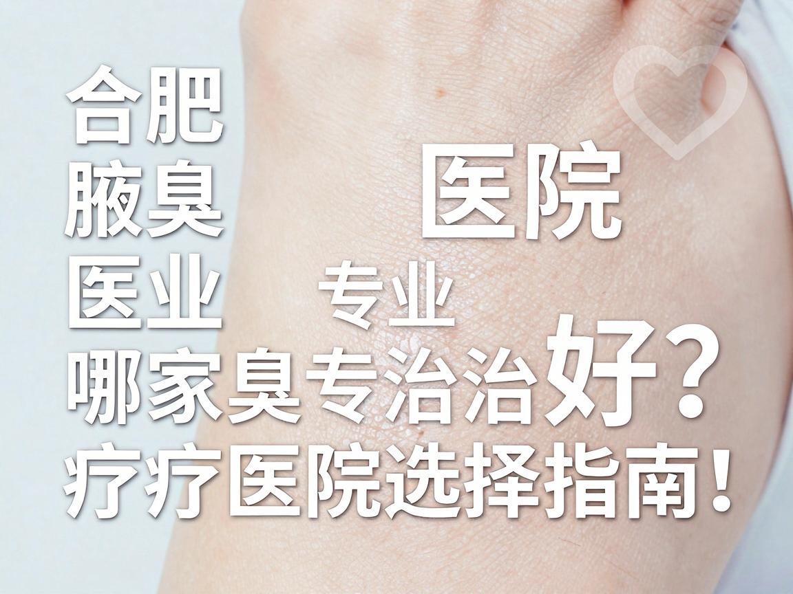 合肥腋臭医院哪家好？专业腋臭治疗医院选择指南，告别腋臭尴尬