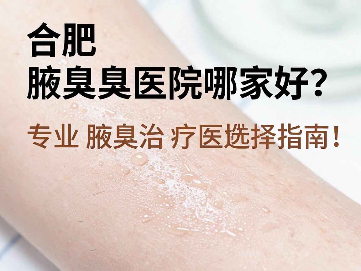 合肥腋臭医院哪家好？专业腋臭治疗医院选择指南，告别腋臭尴尬