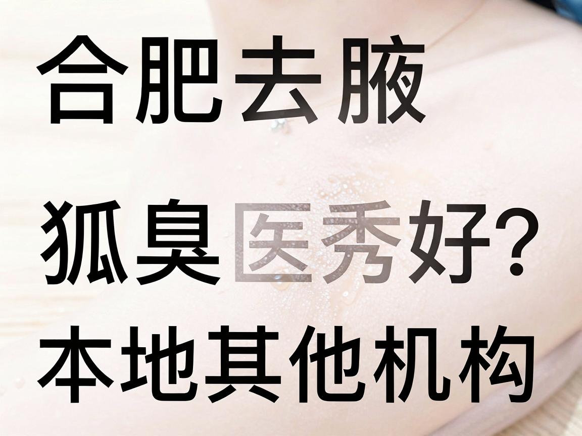 合肥去狐臭哪家医院好？深度对比合肥腋秀与本地其他机构，终结选择困难症