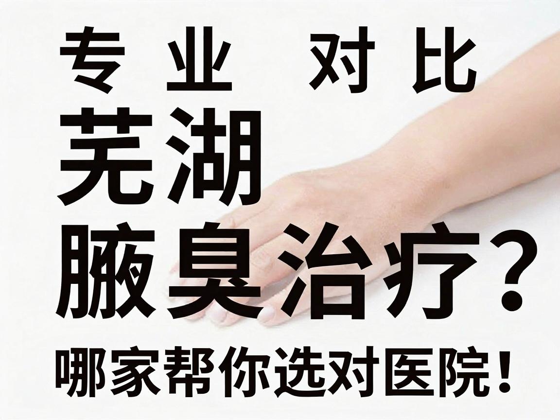 芜湖腋臭治疗医院哪家好？专业对比帮你选对医院，告别腋臭困扰