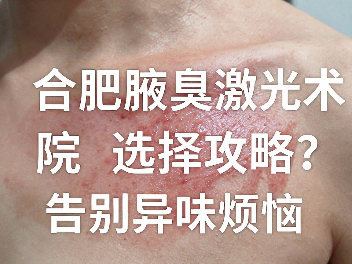 合肥腋臭激光手术哪家医院好？合肥腋臭医院选择攻略，告别异味烦恼