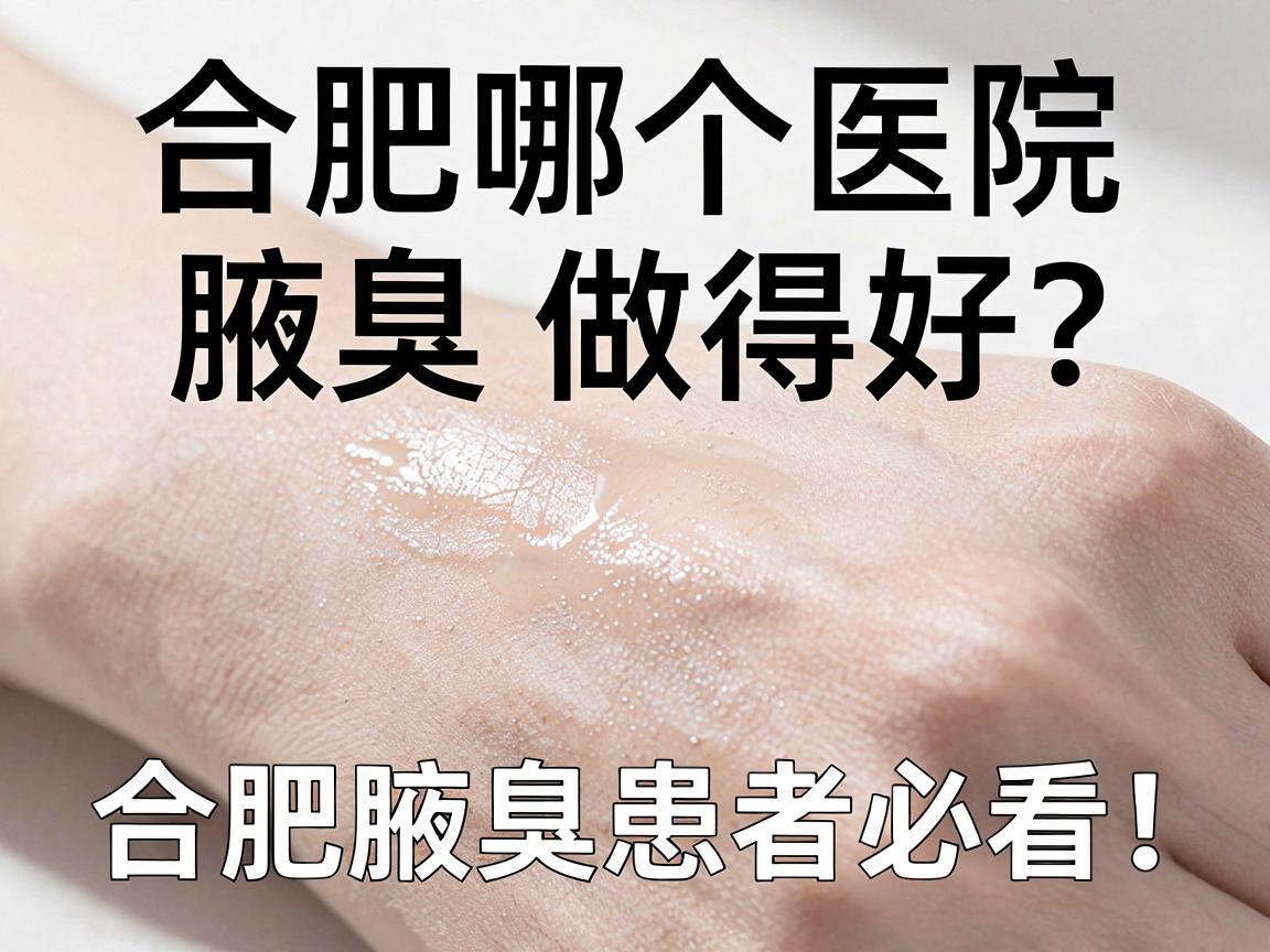 合肥哪个医院腋臭做得好？专业腋臭医院选择指南，合肥腋臭患者必看！