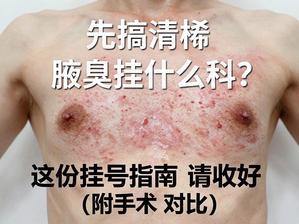 腋臭手术前，先搞清楚腋臭挂什么科？这份挂号指南请收好（附手术对比）
