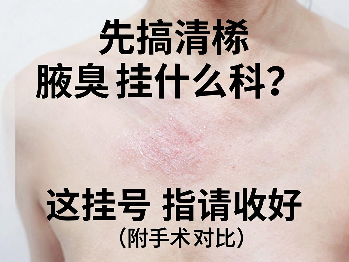 腋臭手术前，先搞清楚腋臭挂什么科？这份挂号指南请收好（附手术对比）
