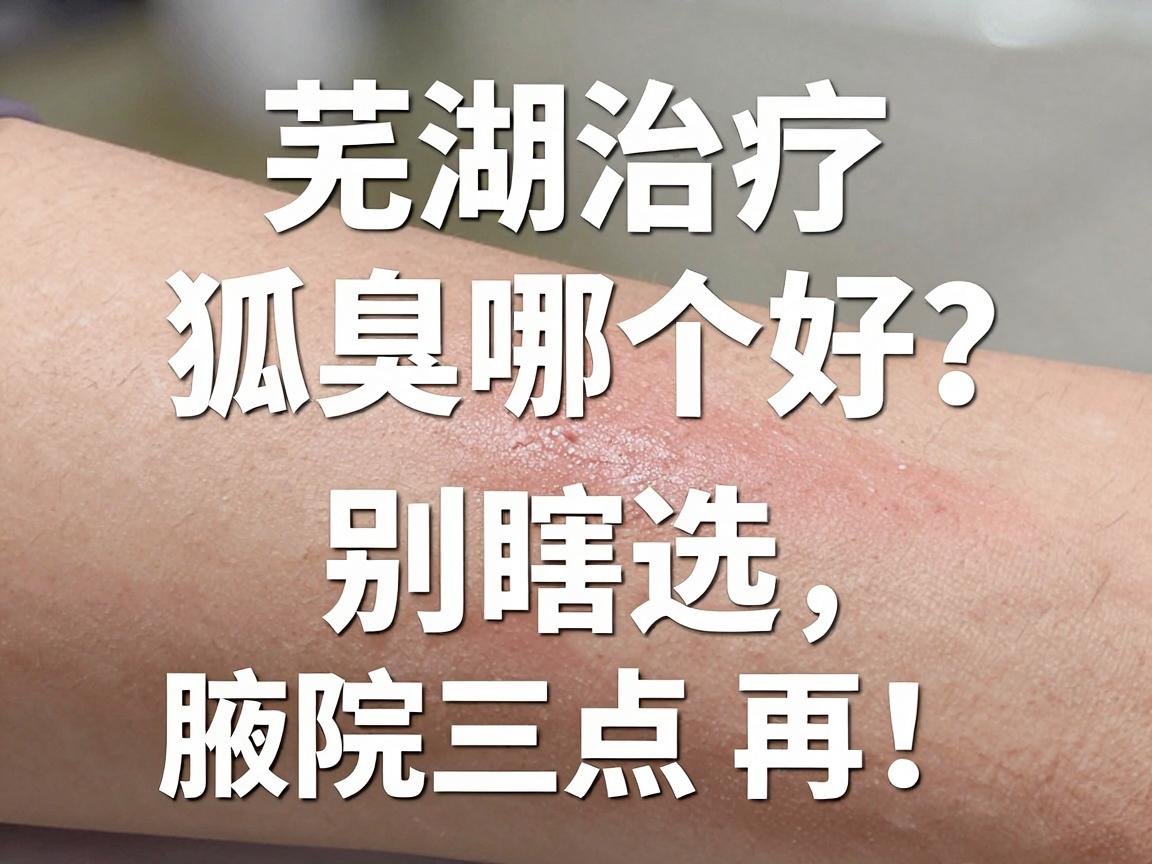 芜湖治疗狐臭医院哪个好？别瞎选，先看这三点再决定