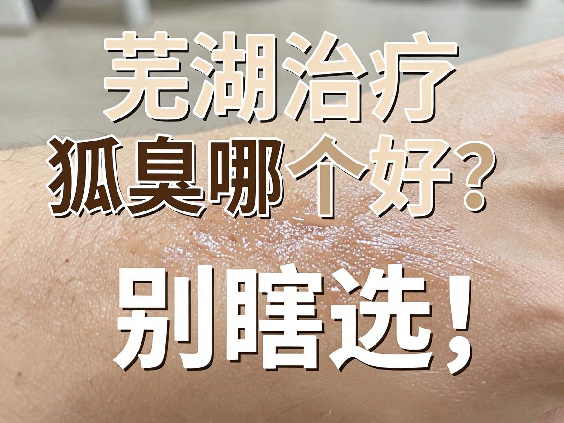 芜湖治疗狐臭医院哪个好？别瞎选，先看这三点再决定