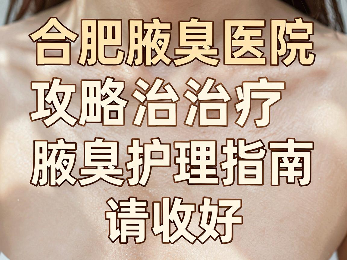 合肥腋臭治疗医院怎么选？这份合肥腋臭医院攻略+腋臭护理指南请收好